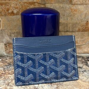 Goyard Blue Saint Sulpice Card Holder